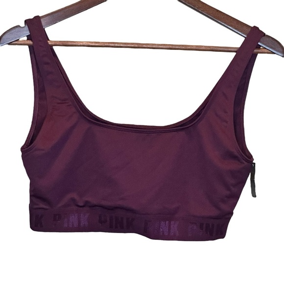 PINK Victoria's Secret Other - VICTORIAS SECRET ULTIMATE GYM TO SWIM SPORTS BRA BIKINI TOP Maroon Large NEW